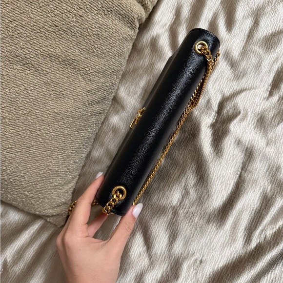 Yves Saint Laurent Black Leather Clutch - Picture 2 of 6